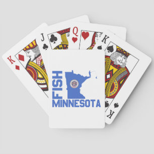 Jeu De Cartes Plan de l'État du Minnesota de Poisson