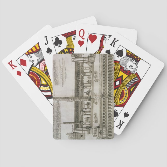 Jeu De Cartes Plan du Cirque Maximus, Rome, gravé par (dos)