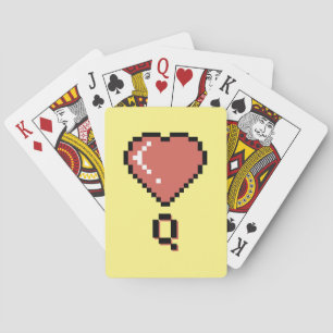 Jeu De Cartes Plan noir de la reine du coeur