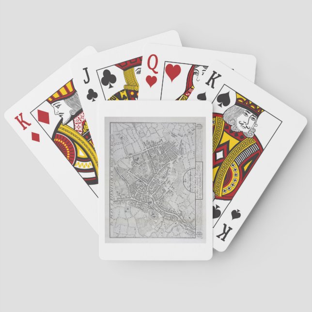 Jeu De Cartes Plan of Birmingham, 1731, published 1789 (dos)
