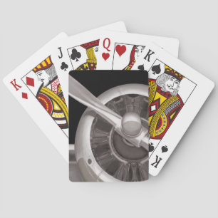 Jeu De Cartes Plan rapproché de propulseur d'avion