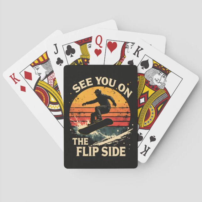 Jeu De Cartes Planche à neige drôle - À vous de jouer de l'autre (dos)