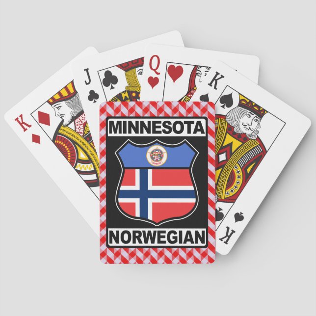 Jeu De Cartes Planche de cartes américaine Minnesotan norvégien (dos)