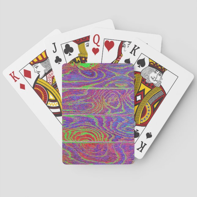 Jeu De Cartes Plancher en bois (dos)