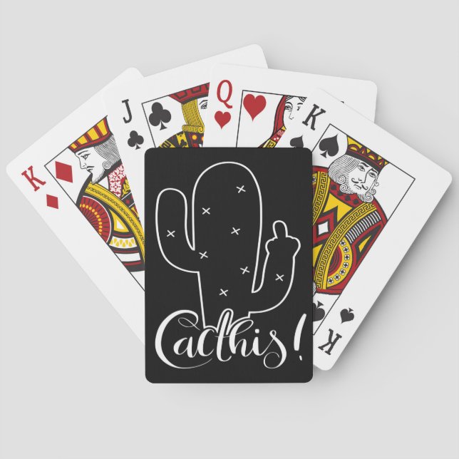 Jeu De Cartes Plante Cactus (dos)