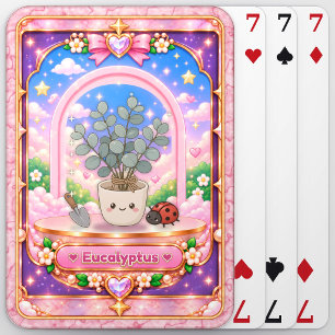 Jeu De Cartes Plante d'Eucalyptus, Art Kawaii