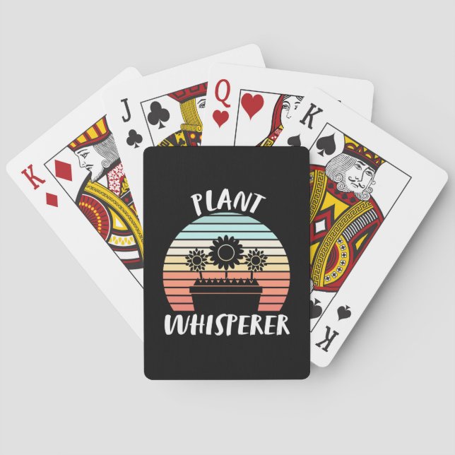 Jeu De Cartes Plante Whisperer Retro Vintage (dos)