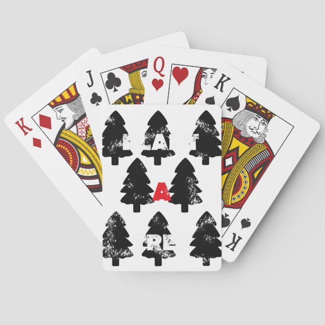Jeu De Cartes Plantez un motif d'arbre (dos)