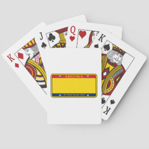 Jeu De Cartes Plaque de licence d'état de l'Arizona vide