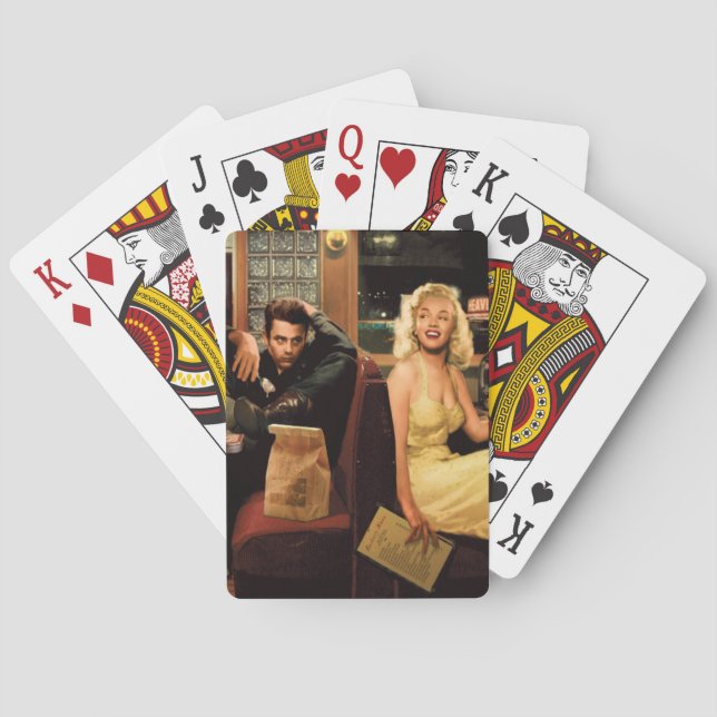 Jeu De Cartes Plat bleu (dos)