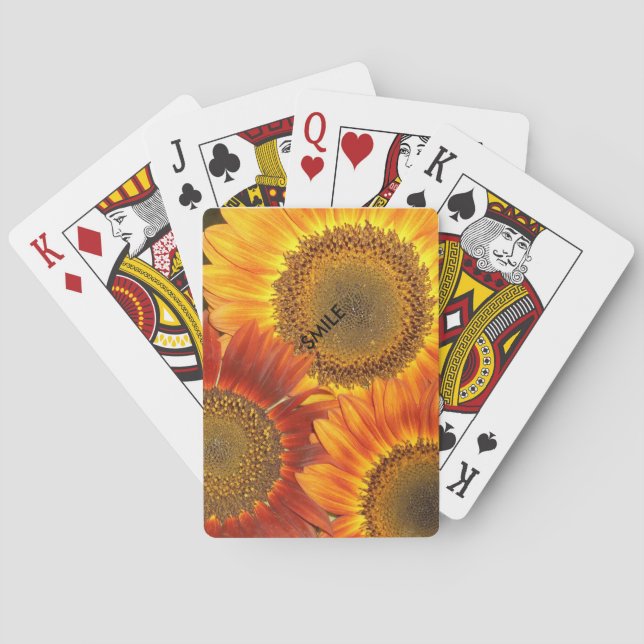 Jeu De Cartes Plate-forme de tournesol des cartes (dos)