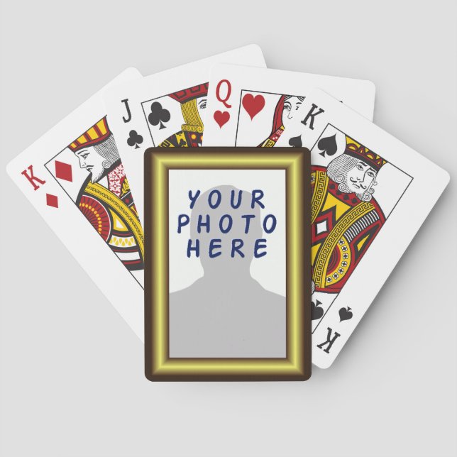 Jeu De Cartes Plate-forme des cartes avec VOTRE photo ! (dos)