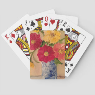 Jeu De Cartes Plate-forme florale des cartes de jeu