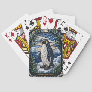 Jeu De Cartes Plateau de glace Penguin Illumina Verre Cathédrale