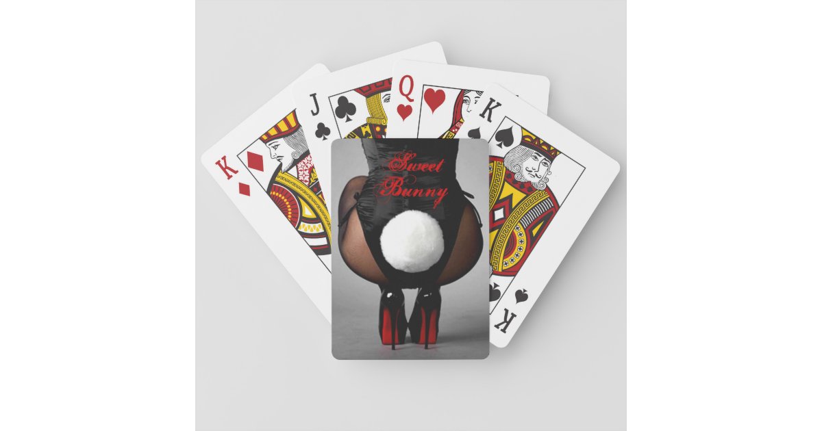 Jeu De Cartes Playboy Bunny Girl Avec Queue Jouer Aux Cartes Zazzlefr 5280