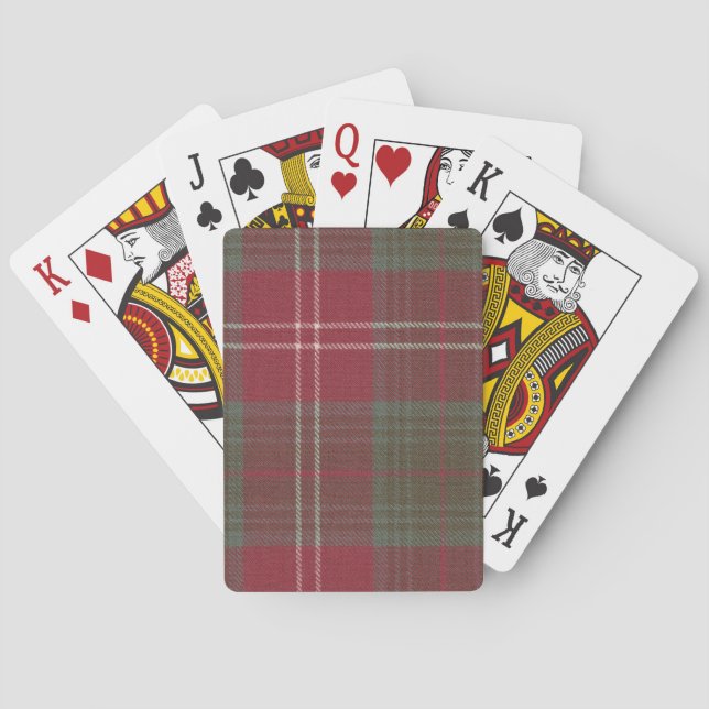 Jeu De Cartes Playing Cards Chisholm Weathered Tartan (dos)