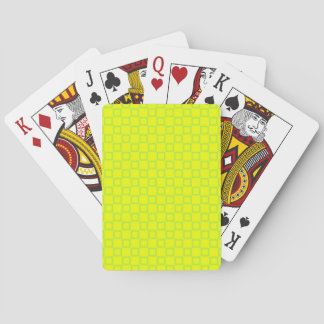 Jeu De Cartes Playing Cards Deck classique jaune et vert menthe