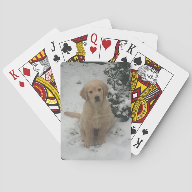 Jeu De Cartes Playing Cards - Festive Golden Retriever (dos)