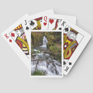 Jeu De Cartes playing cards with an Alaskan waterfall