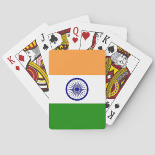 Jeu De Cartes Playing Cards with Flag of India