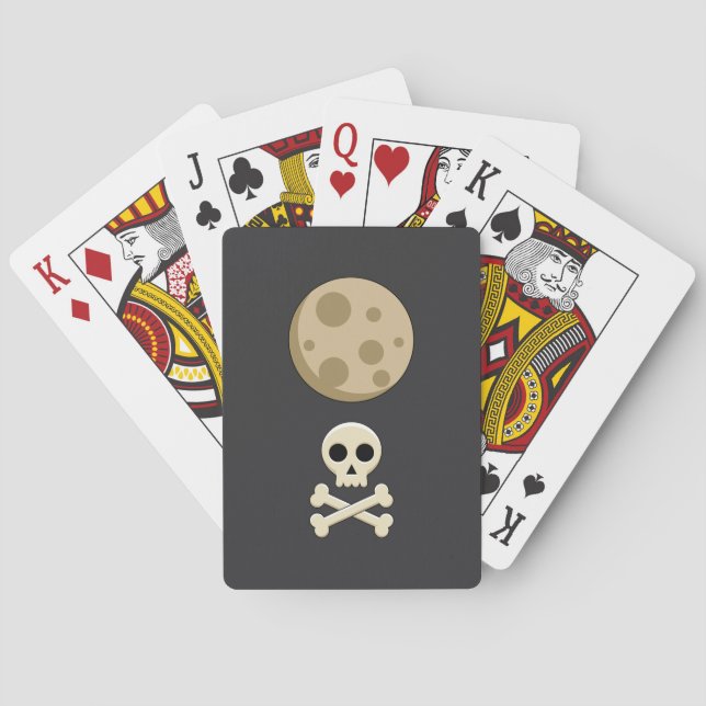 Jeu De Cartes Pleine Lune et Crâne  (dos)