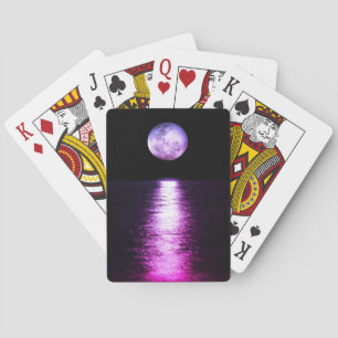 Jeu De Cartes Pleine lune reflet violet