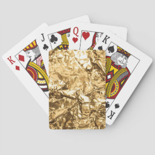 Jeu De Cartes Plis Dorés Écrasés
