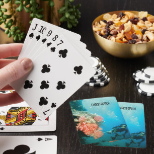 Jeu De Cartes Plongée sous-marine Personnalisée
