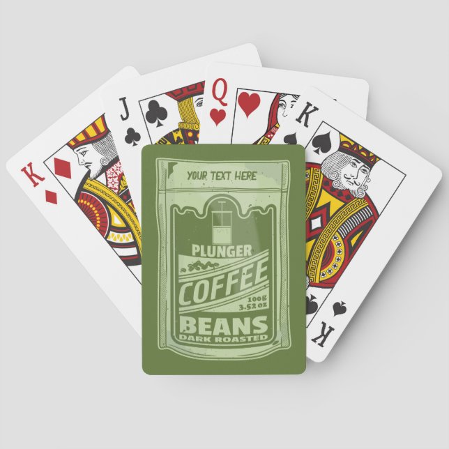 Jeu De Cartes Plongeur café pop art emballage alimentaire illust (dos)