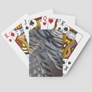 Jeu De Cartes Plumes de Dindon Sauvage II Design Abstrait de la