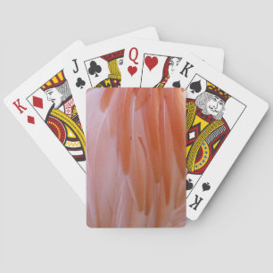 Jeu De Cartes Plumes de Flamant rose dans les tons roses