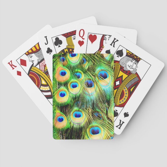 Jeu De Cartes Plumes de paon Jouer des cartes (dos)