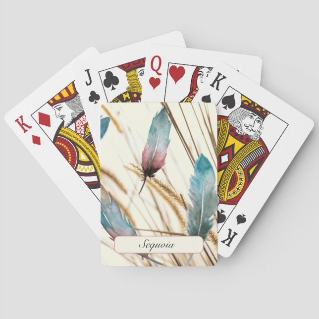 Jeu De Cartes Plumes et herbe (dos)