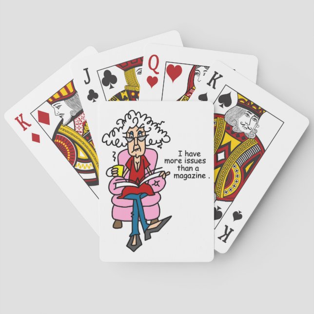 Jeu De Cartes Plus de numéros qu'un Humour de magazine (dos)