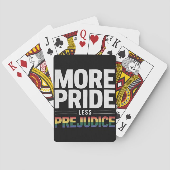Jeu De Cartes Plus Fierté Moins Préjugés Lgbt Mois Gay pride (dos)