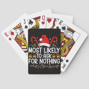 Jeu De Cartes Plus susceptible de demander rien pour Noël