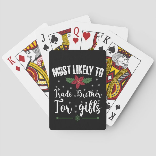 Jeu De Cartes Plus susceptible d'échanger son frère contre des c (dos)