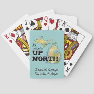Jeu De Cartes Plutôt Être En Haut Nord Michigan Cartes Personnal