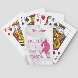 Jeu De Cartes Plutôt jouer - hockey rose étincelant