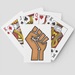 Jeu De Cartes poing de fierté noire unité histoire unité Africai