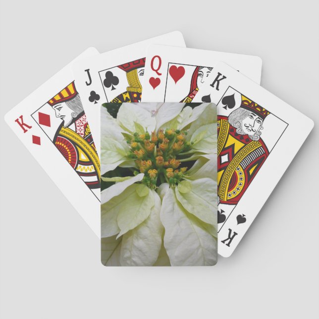 Jeu De Cartes Poinsettia Elegant Christmas Holiday Floral (dos)