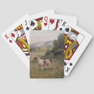 Jeu De Cartes Pointeur et Gordon Setter Jouer des cartes