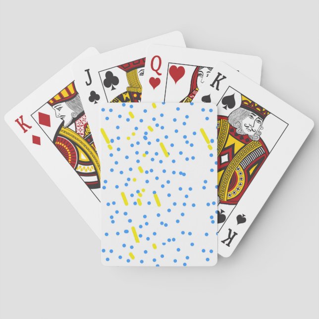 Jeu De Cartes Points bleus (dos)