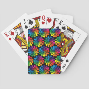 Jeu De Cartes Points de couleur Cercle Motif + votre arrière - p