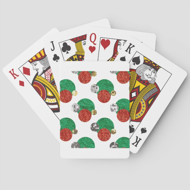 Jeu De Cartes points de noël séquentiel (dos)