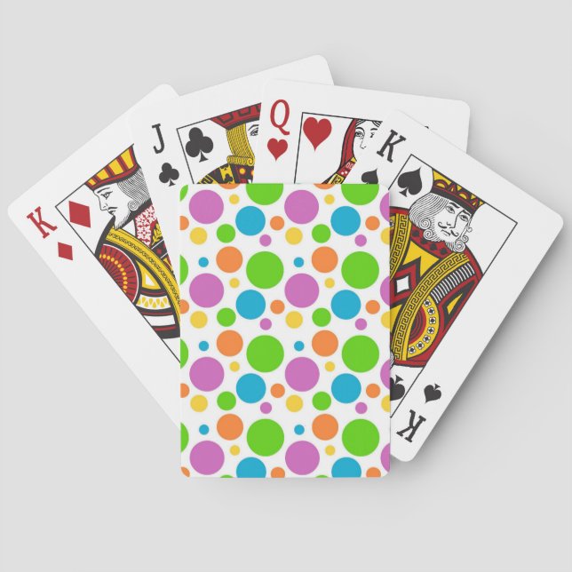 Jeu De Cartes Pois colorés (dos)