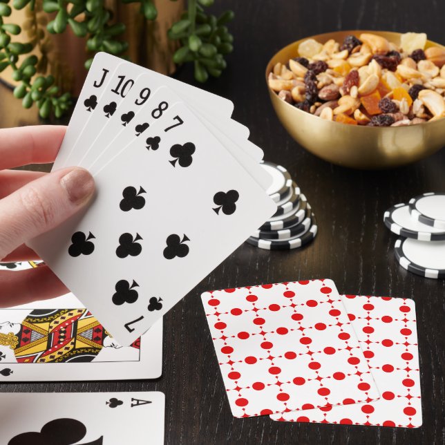 Jeu De Cartes Pois rouges, Motif à points polka, points, pointil (In Situ)