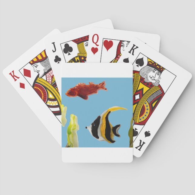 Jeu De Cartes Poisson Ange d'Art Aquatique (dos)