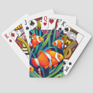 Jeu De Cartes Poisson Clown Dans Les Algues