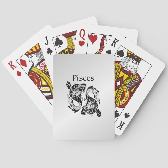 Jeu De Cartes Poisson Symbole et signe Zodiac Poisson (dos)